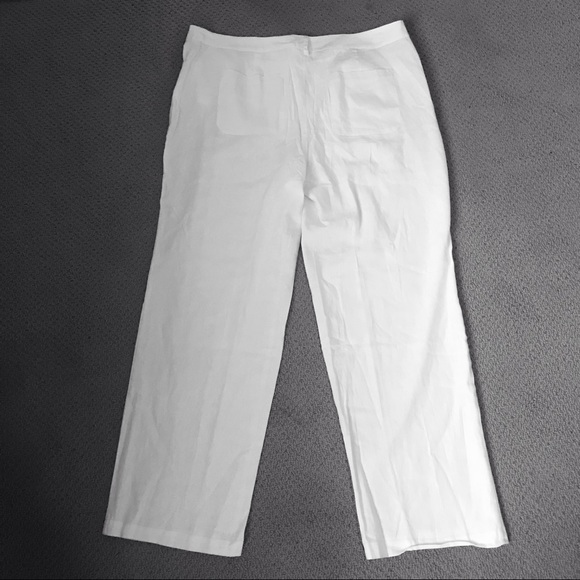 Massey Pants & Jumpsuits White Linen Pants Poshmark